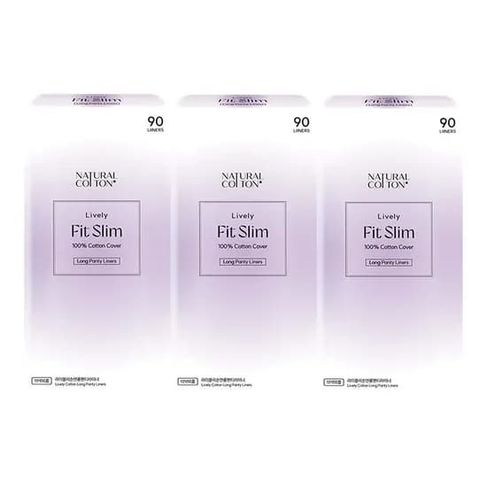 내츄럴코튼 핏슬림 팬티라이너 99p 3팩