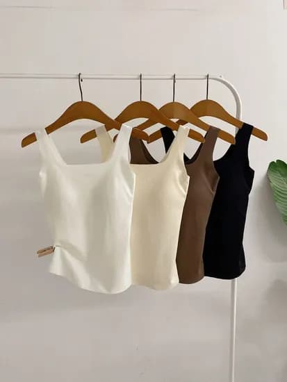 캡내장 골지 스퀘어 민소매 나시 14,800원 무배