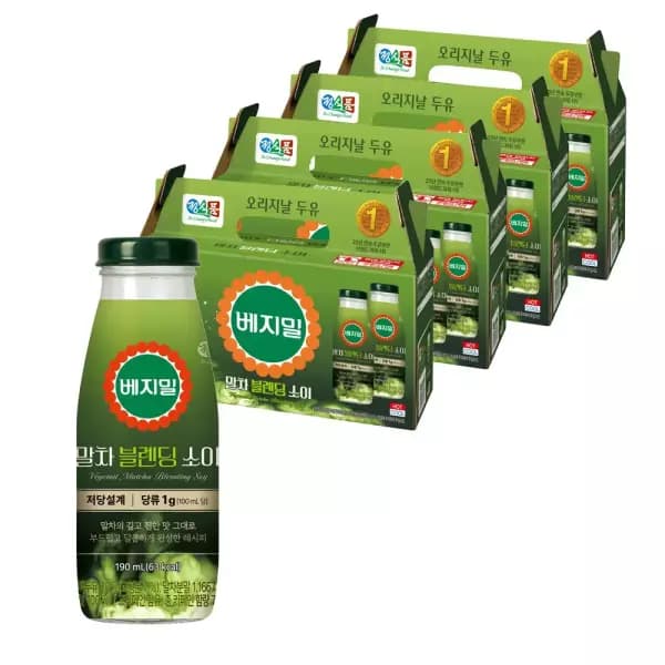 베지밀 말차 브렌딩 소이 190ml 40병
