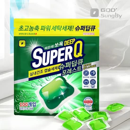 슈퍼딥큐 고농축 캡슐세제 포레스트 100개입 6,900원