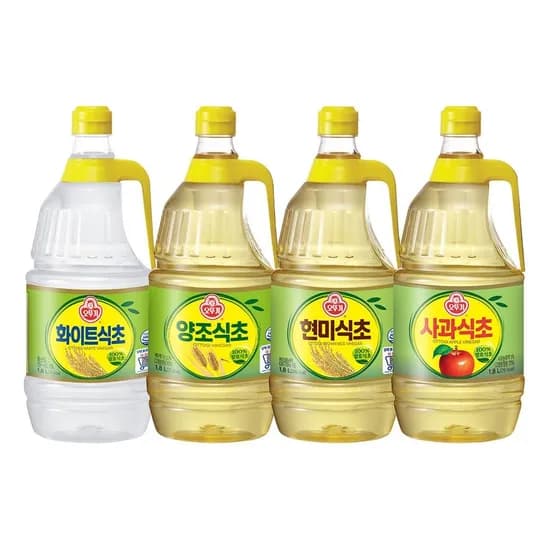 오뚜기 양조/화이트식초 1.8L 3개+3개 12,960원