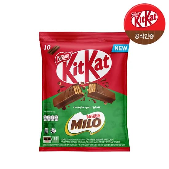 네슬레 킷캣 마일로 10개입 3380원 2봉 3봉 7740원