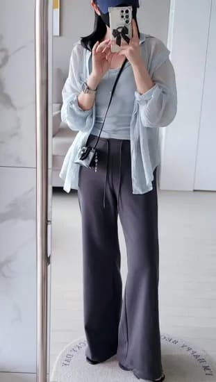 부츠컷 트레이닝팬츠