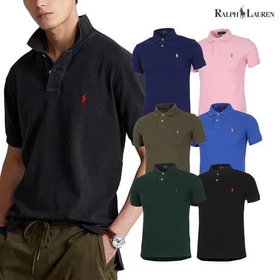 폴로랄프로렌 로고 카라티셔츠