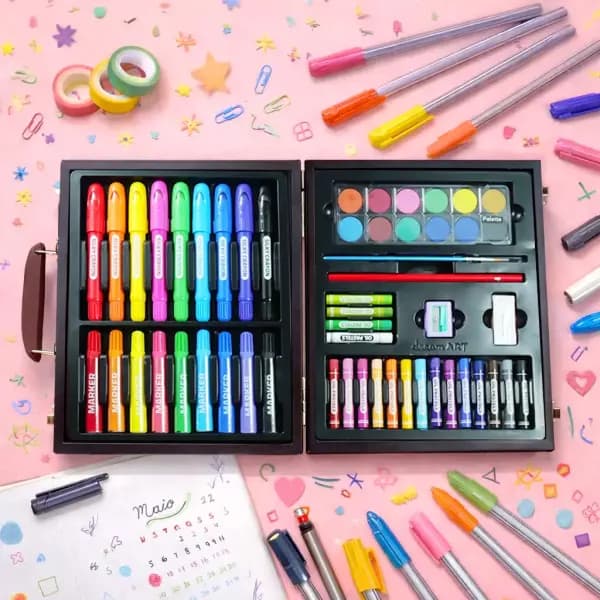 드림아트 66종 우드케이스 미술세트