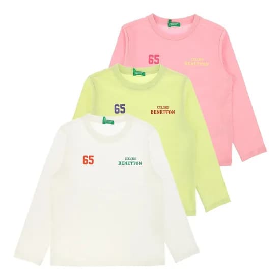 베네통키즈 블록코어 티셔츠