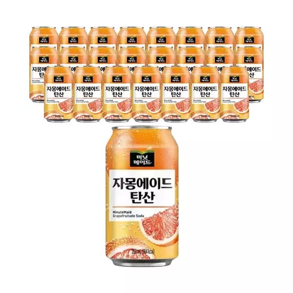 미닛메이드 자몽에이드 탄산 CAN 355ml, 24개 티멤 10,070원