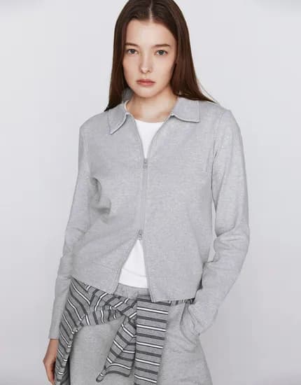 지오다노 투웨이 골지 니트집업 25,800원 무배