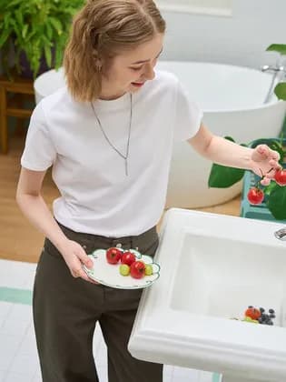 드로우핏우먼 수피마 실켓 크루넥 반팔 티셔츠 1+1 41,382원