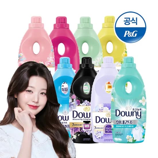 다우니 호텔컬렉션 미스티크 초고농축 섬유유연제 1L 3개