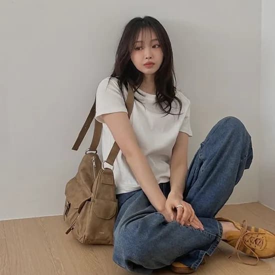 제이스타일 코튼 베이직 티셔츠 2개