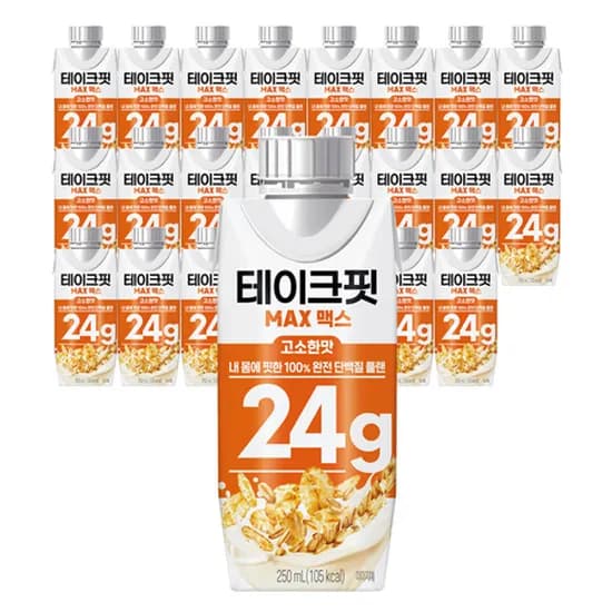 단백질 음료 테이크핏 고소한맛 24G 250ml x 24입 / 체감가24400원