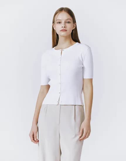 공홈.지오다노 골지 반팔 가디건 19,800원 무배