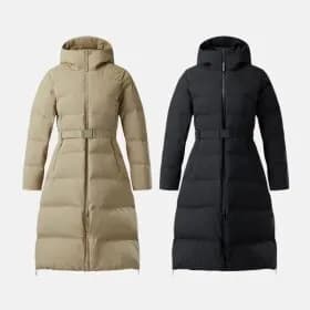 코오롱스포츠 역시즌 여성 벨티드 롱 다운 2종 택1 288,060원 무배