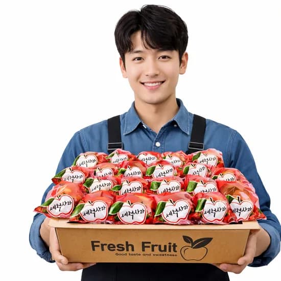 경북 세척 사과 가정용 5kg 1박스 18,800원 무배