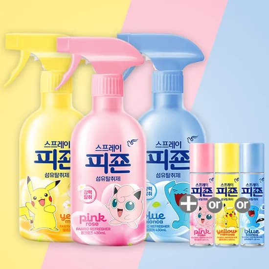 피죤 스프레이 섬유탈취제 430ml 3개 + 휴대용 120ml 증정10,800원