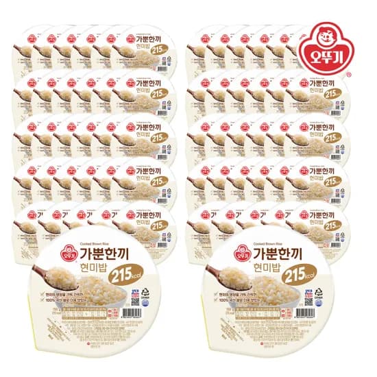타임딜 오뚜기 가뿐한끼 현미밥 150g x 60개 39,980원