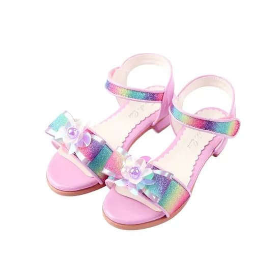 ) 프렌치캣 연보라 무지개펄 꽃 샌들 59,230원 무배