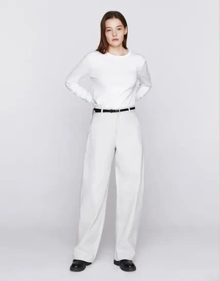 코튼 배럴 커브드 팬츠 25,330원 무배