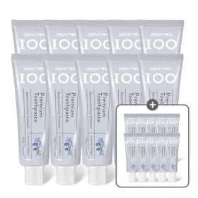 제니튼 백치약 블랙커런트향 100g 10개  + 백블랙커런트치약 10개 증정 68,200원  무배