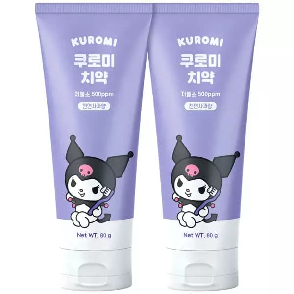 산리오 쿠로미 저불소 어린이 치약 2개 3,900원/1만이상무배