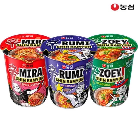 농심 신라면X헌트릭스 컵라면 3종 18개 7,700원