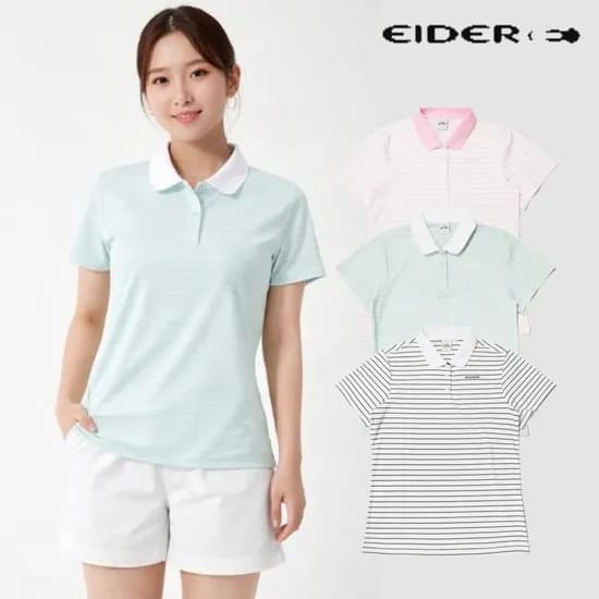 아이더 스트라이프 반팔 폴로티셔츠 30,800원 무배