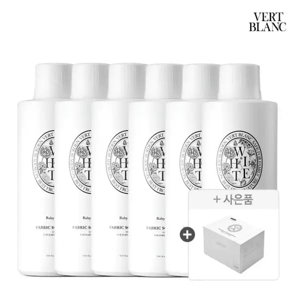 베르블랑 아기 섬유유연제 6개+이염방지시트 100매 41,460원 핫딜