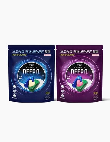 딥큐 3챔버 드럼/일반 캡슐세제 샤르망부케 100개입 7,590원