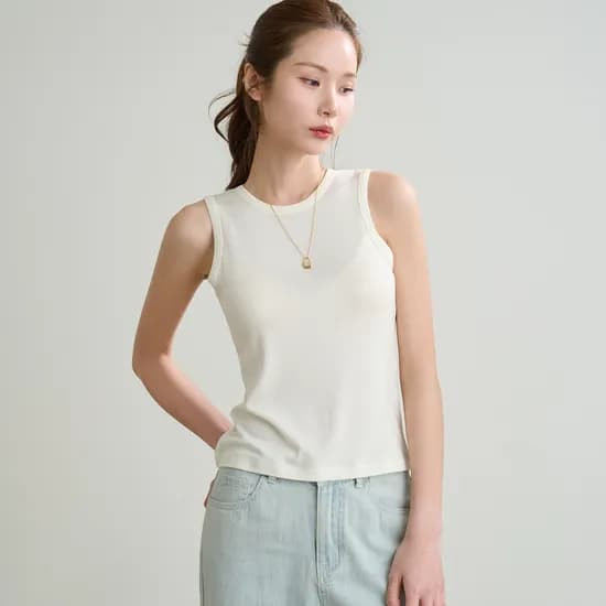 에어핏 라운드넥 슬림핏 스판 민소매 나시 14,065원 무배