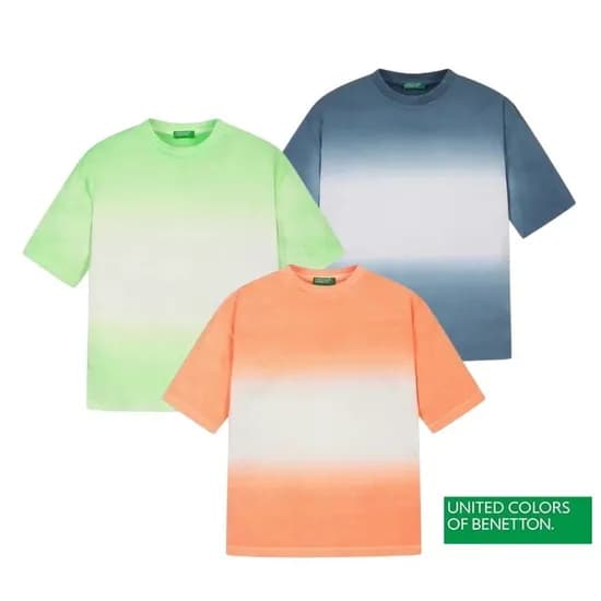 베네통키즈 그라데이션 티셔츠