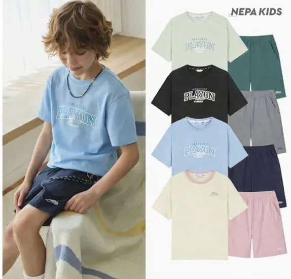 네파 키즈 우븐 상하세트