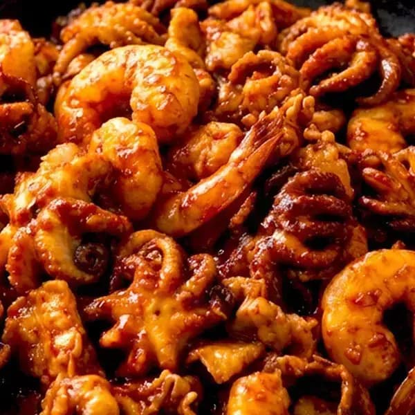 10분러시 양념 쭈꾸미 삼겹살 새우 쭈삼새 볶음 600g 2인분 10,590원