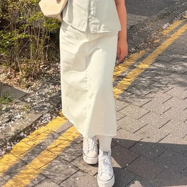 슬림커버 코튼 롱 스커트 S~3XL 33,210원