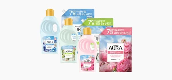 아우라 실내건조 섬유유연제 6종 (택1) 4,980원