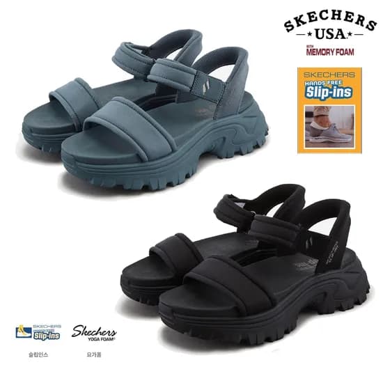 스케쳐스 여성 키높이 슬립인스 샌들 하이라이즈 2종 (58,640원 무배)