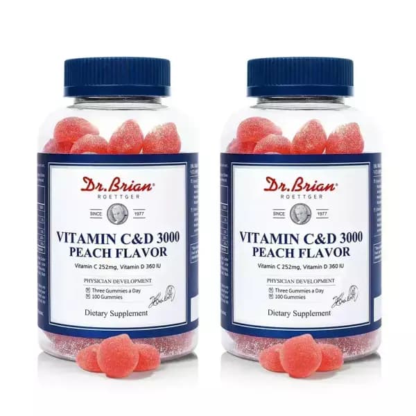 닥터브라이언 비타민C&D 복숭아맛 100구미 2개 21900원 무배