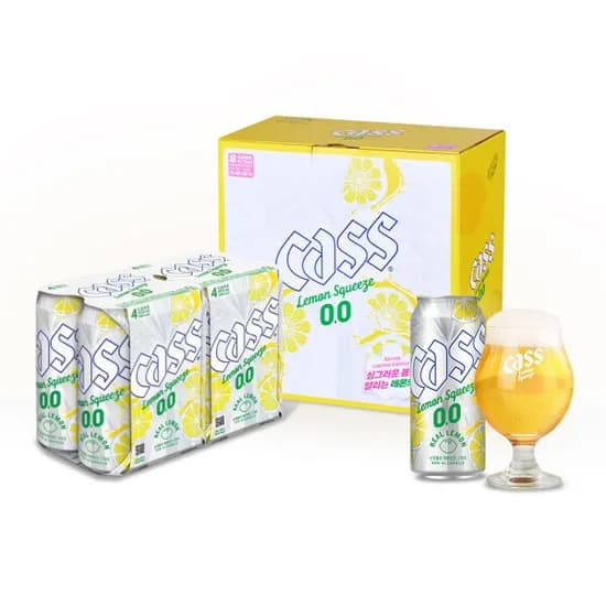 카스 레몬스퀴즈 제로 473ml 8캔 + 벚꽃잔 증정 9,600원 무배