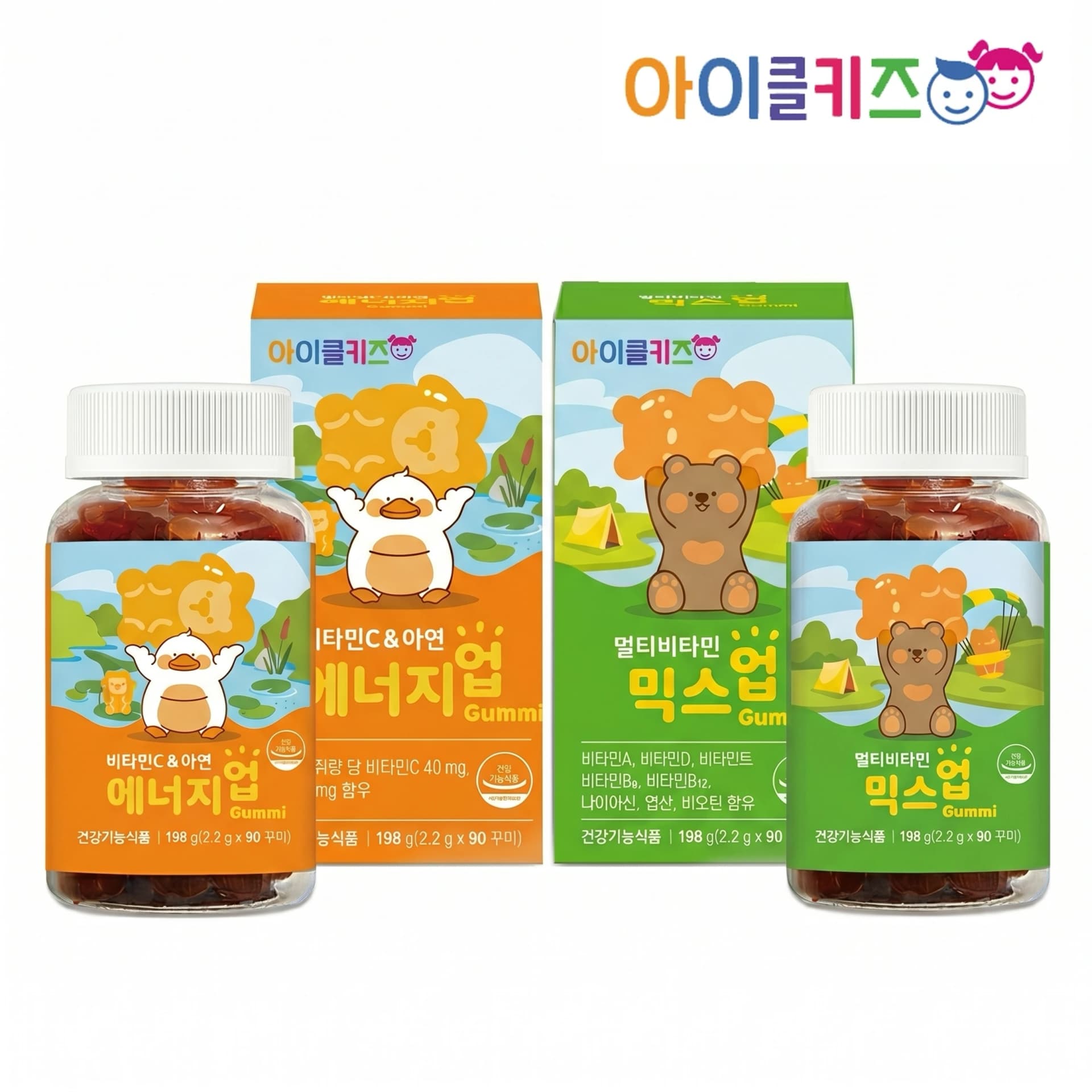 아이클키즈 멀티비타민 믹스업 꾸미 90정(3개월분) 8,000원