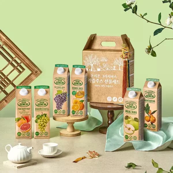 돈시몬 착즙주스 선물세트 1L 6팩 6가지맛