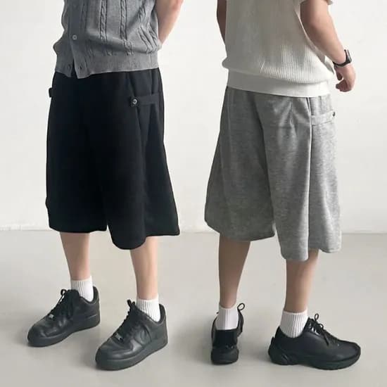 남녀공용 1+1 와이드반바지 버뮤다팬츠 4종  22,910원 무배