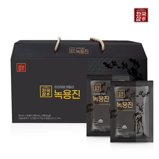 한국삼 프리미엄 데일리 녹용진 1박스 (50ml*30포) 8,900원