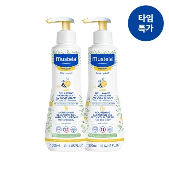 무스텔라 너리싱 클렌징 젤 위드 콜드 크림 300ml 2개 23,600원