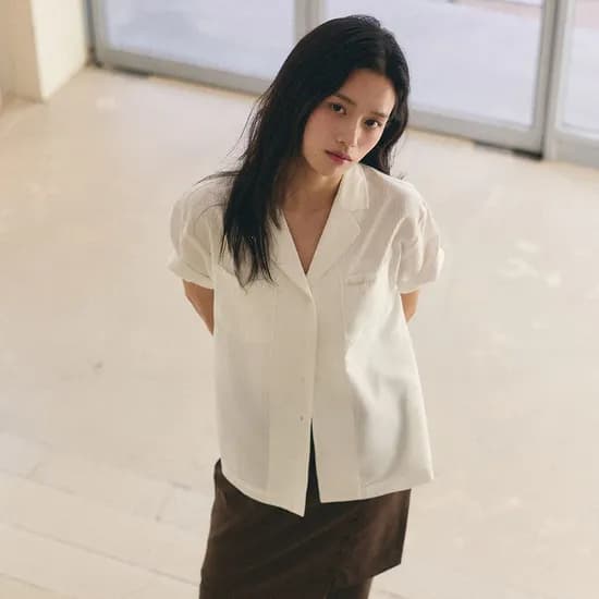 제너럴아이디어 시어서커 카라 하프 셔츠 33,370원