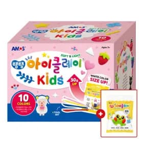 아이클레이 10색 세트+만들기 도구 세트+흰색50g 22,100원