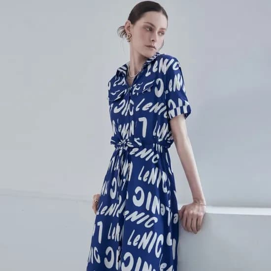 르니 로고 반팔 셔츠 원피스 23,610원