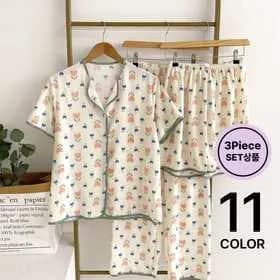 산들 지지미 잠옷세트 3피스