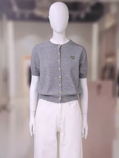 르샵 하트자수 반팔 가디건 쿠폰가 17820원 무배