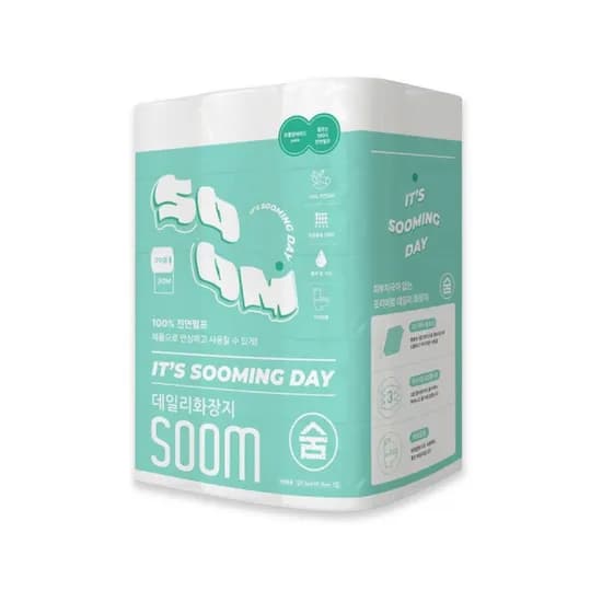 숨 데일리 화장지, 천연펄프, 3겹, 30m, 30롤, 1팩 9,900원