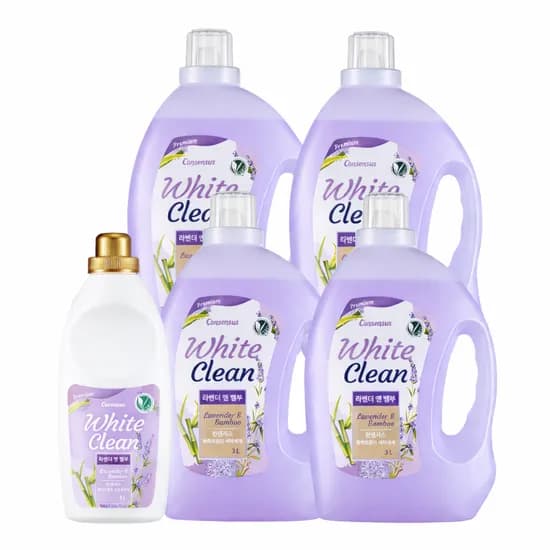 컨센서스 화이트클린 세탁세제 3L 4개+유연제 1L 22,900원